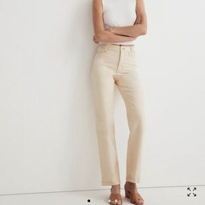 Madewell Petite 31 Emmett 2.0 Wide Leg Pant (Sand)